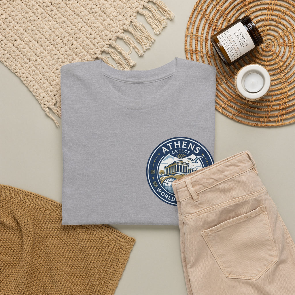 Athens, Greece World Traveler Unisex Heavy Cotton Tee