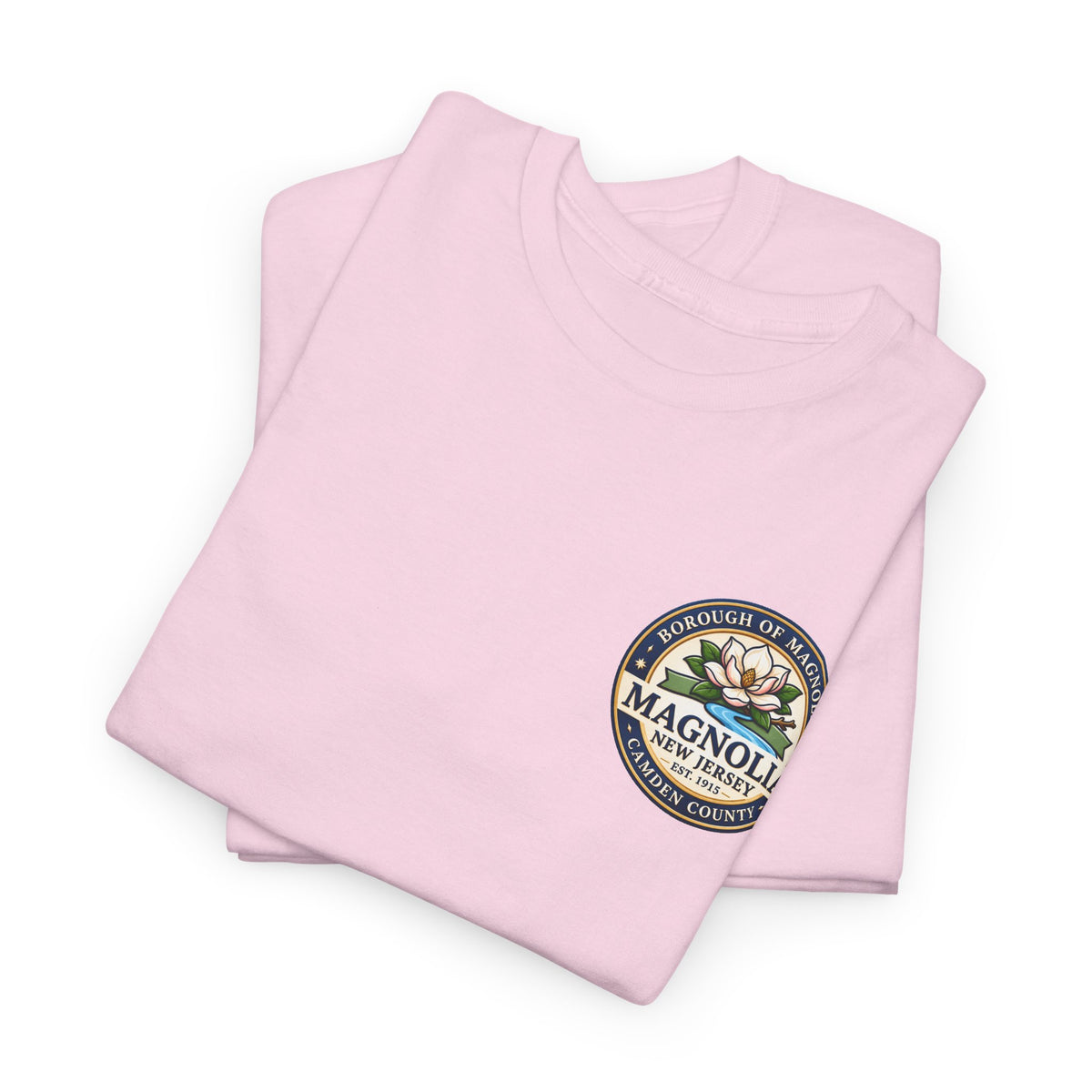 Magnolia, NJ Front and Back Logo Unisex Heavy Cotton Tee