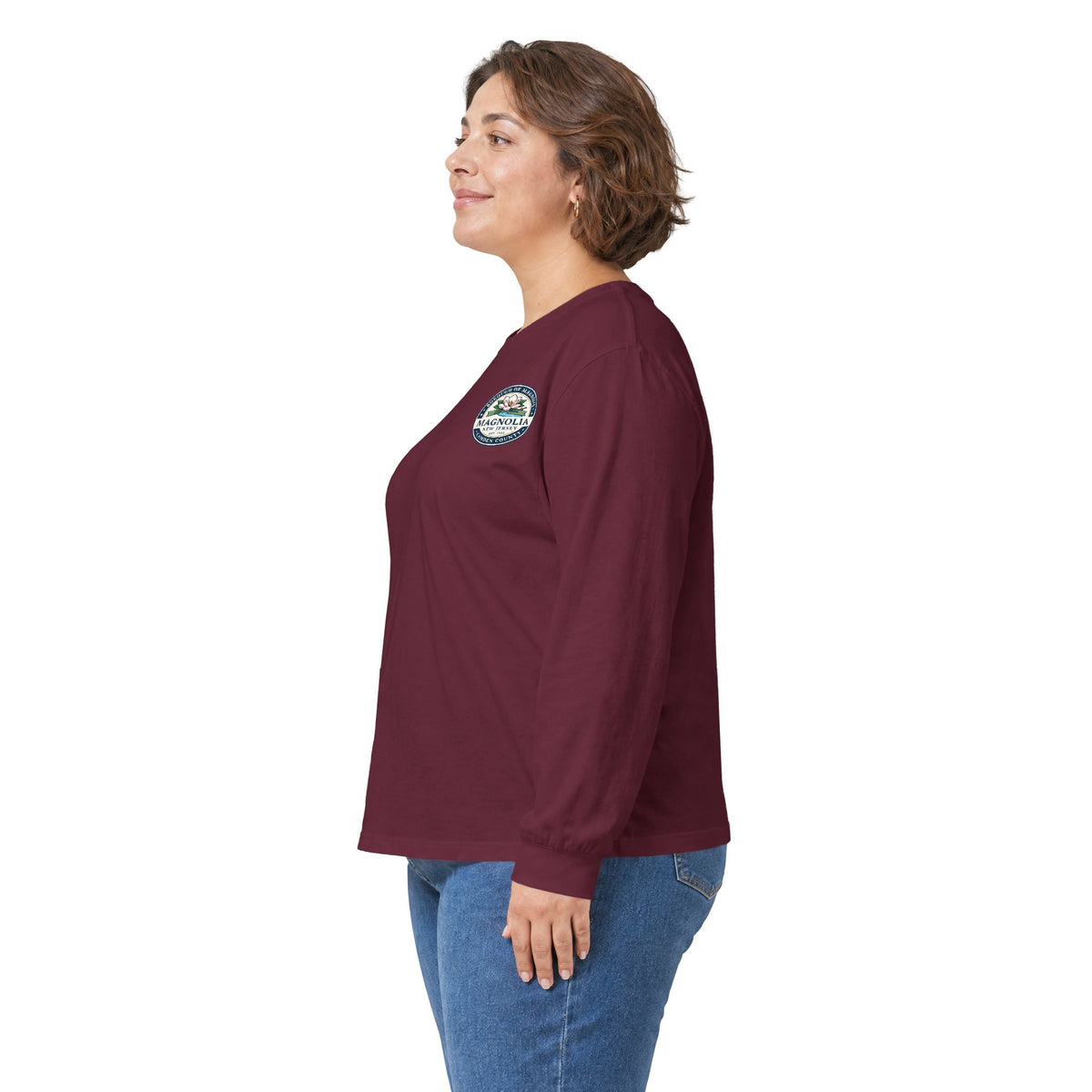 Magnolia, NJ Front and Back Logo Long Sleeve Tee Unisex Ultra Cotton