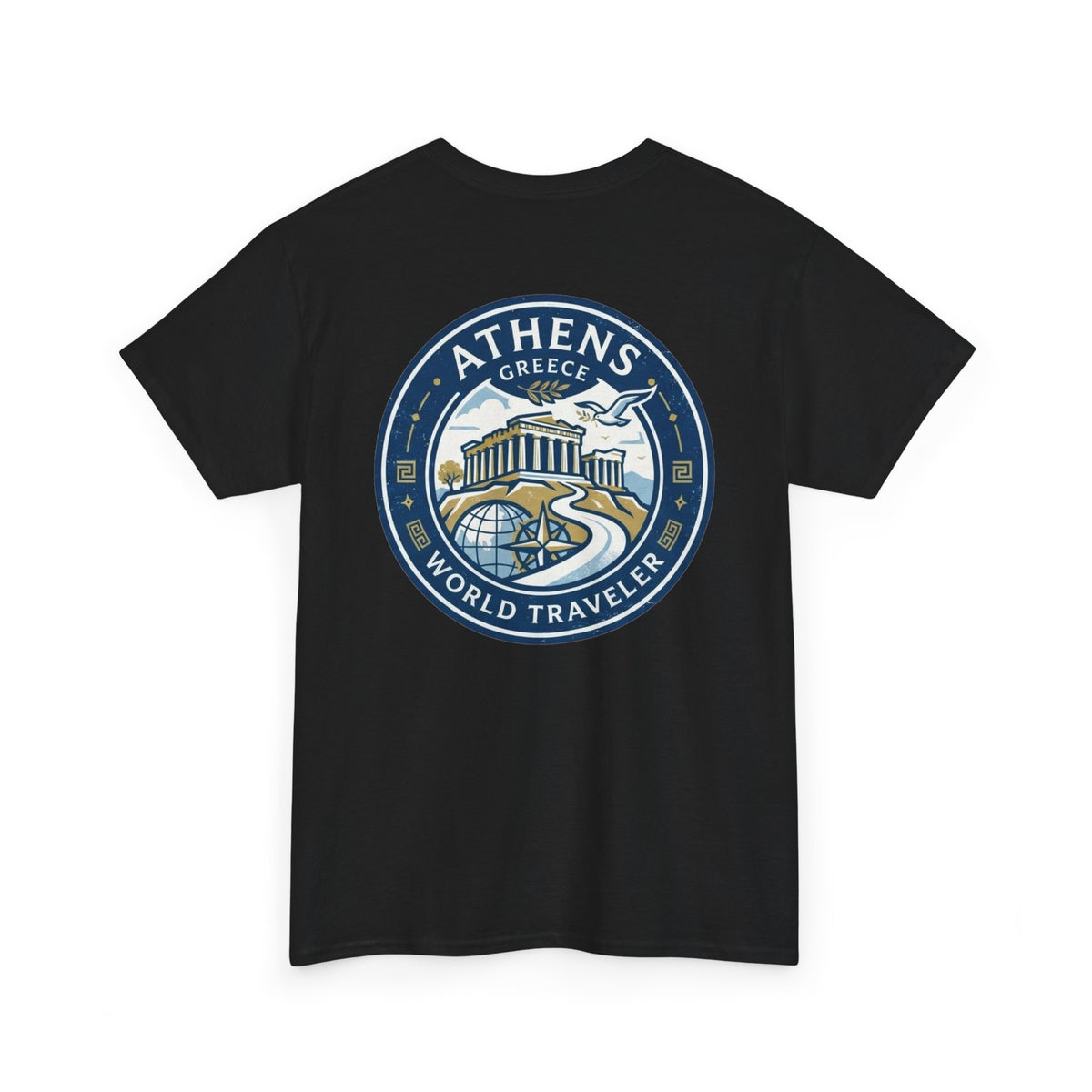 Athens, Greece World Traveler Unisex Heavy Cotton Tee