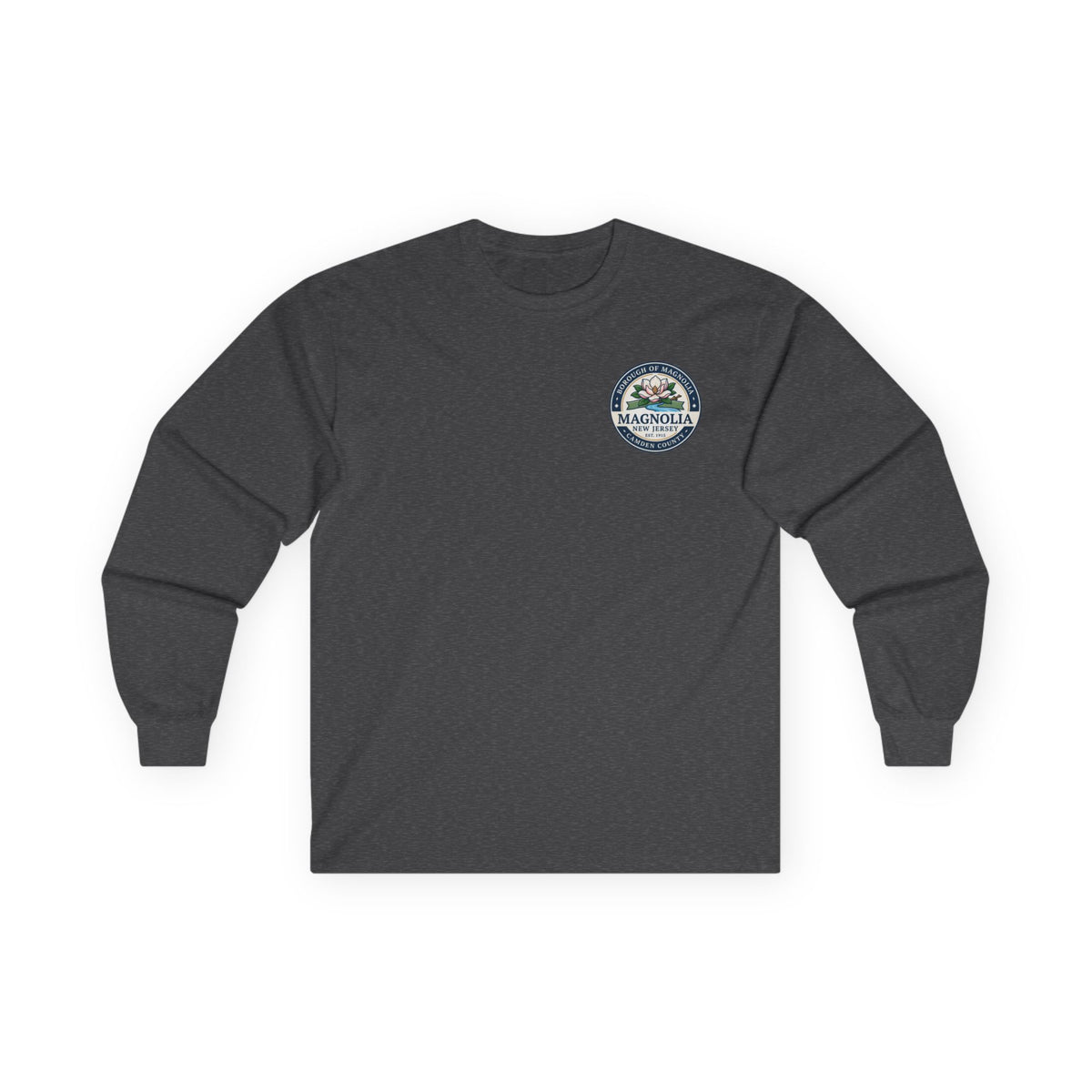 Magnolia, NJ Front and Back Logo Long Sleeve Tee Unisex Ultra Cotton