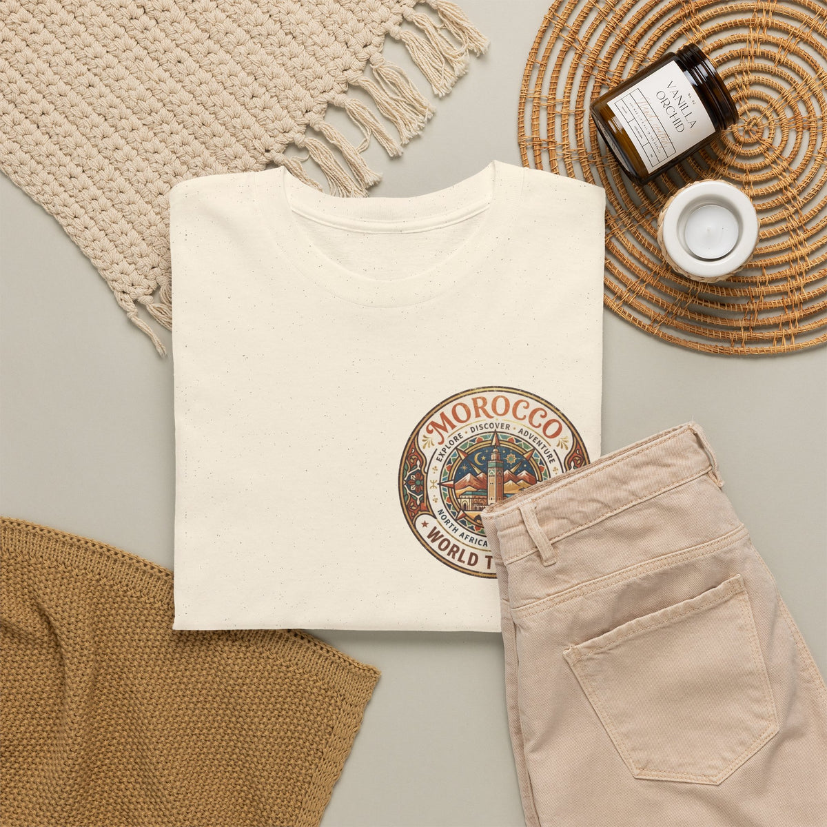 Morocco World Traveler Unisex Heavy Cotton Tee
