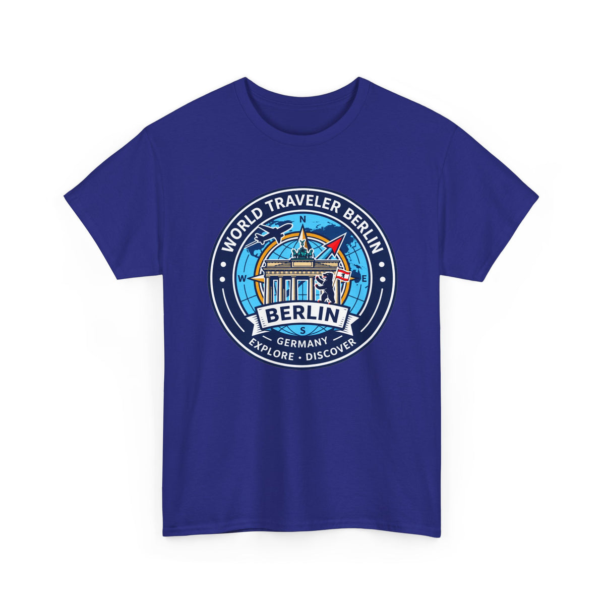 Berlin, Germany World Traveler Unisex Heavy Cotton Tee