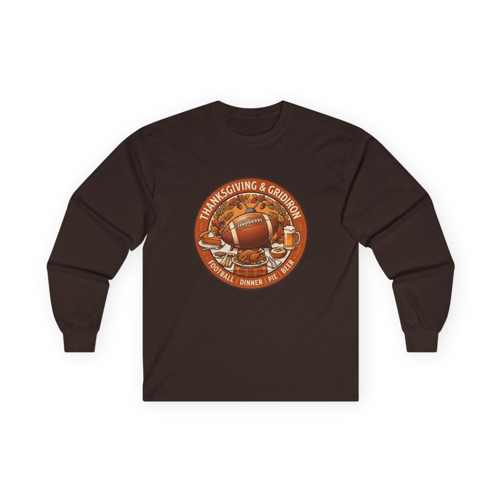 Thanksgiving Football Unisex Ultra Cotton Long Sleeve Tee