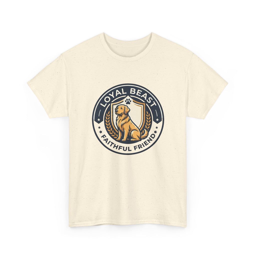 Loyal Beast Golden Retriever Unisex Heavy Cotton Tee