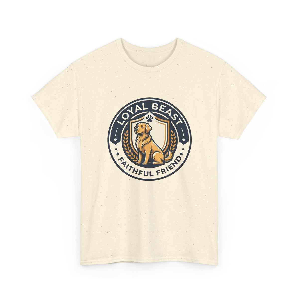 Loyal Beast Golden Retriever Unisex Heavy Cotton Tee
