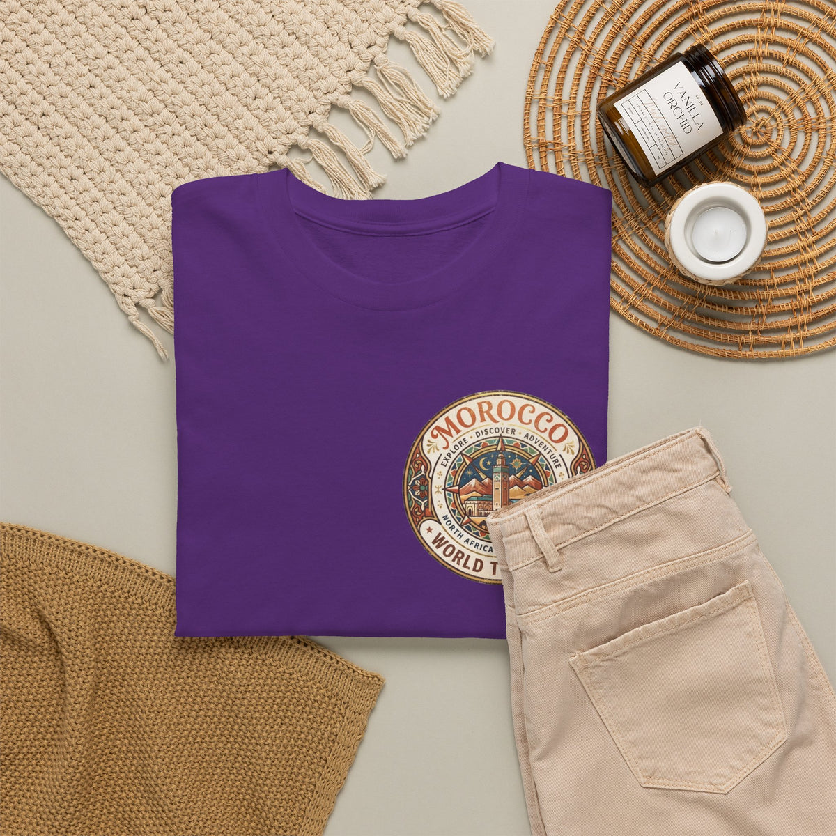 Morocco World Traveler Unisex Heavy Cotton Tee